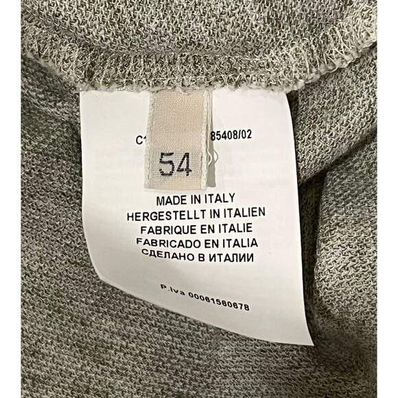 Gran Sasso Oatmeal Brown Polo Short Sleeve Shirt Beige Mens 54 L/XL Italy Made - Picture 4 of 5